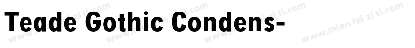 Teade Gothic Condens字体转换